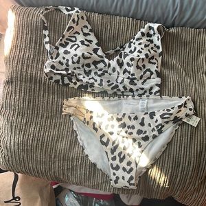 NWT aerie animal print bikini